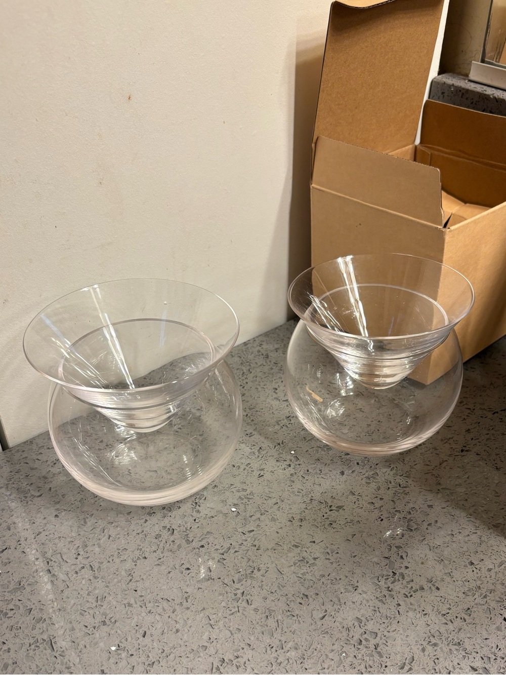 Vintage Rosio Kolo Caviar Serving Set Chiller. Glass Caviar/ Martini Glass